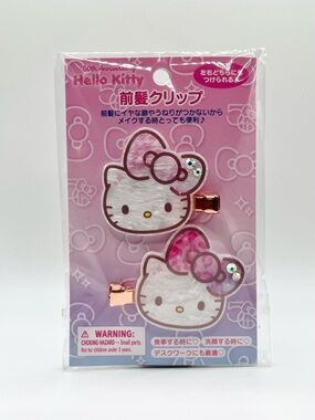 Sanrio Hello Kitty Mini Hair Clip Set 50th Anniversary